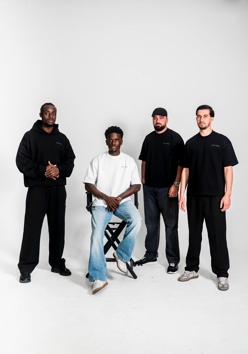 The Forge crew in Ferro Black and Marshmallow White