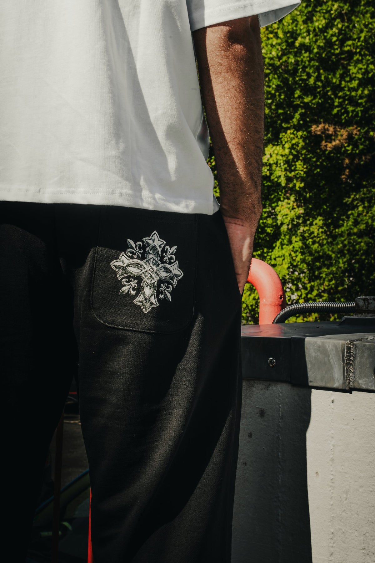 The Forge Jogger, cross on the back pocket