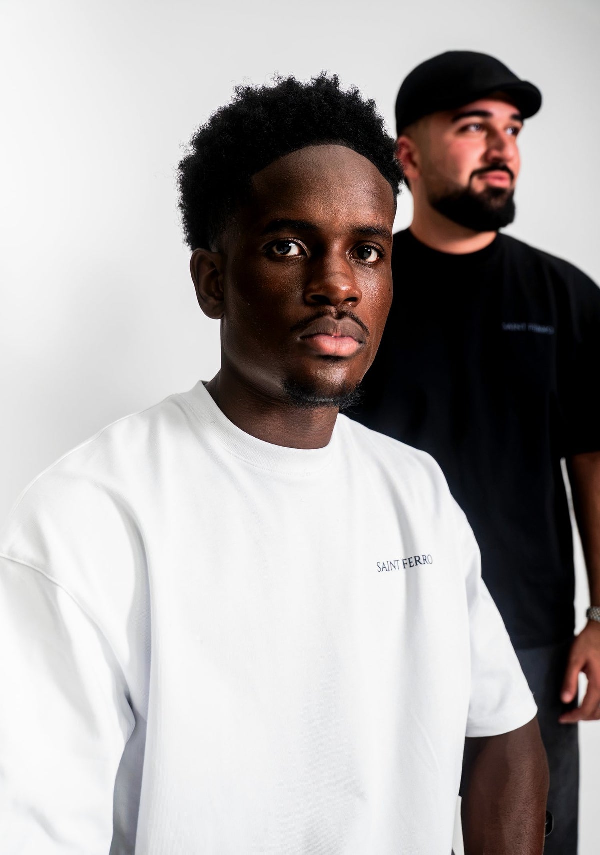 The Forge Tee in Marshmallow White, portrait