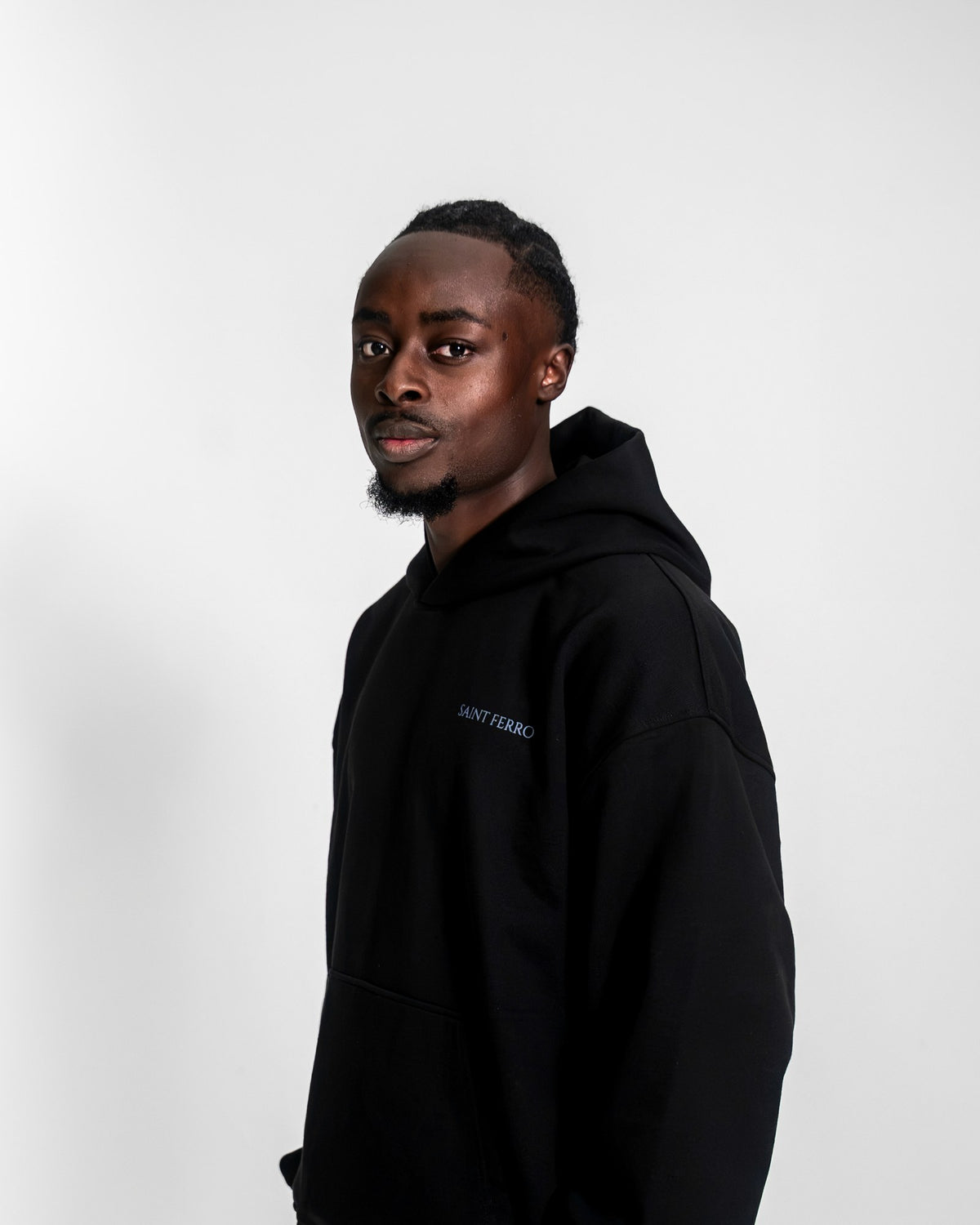 The Forge Hoodie Ferro Black — Seitenansicht